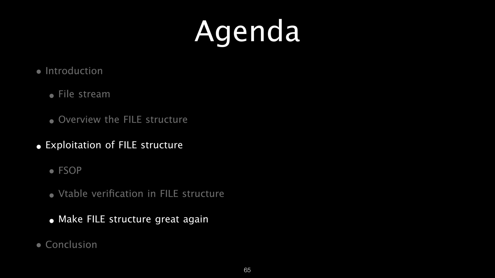FILE Structures page 65